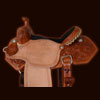 Libby Hurley Barrel Saddle with Black Suede Padded Seat